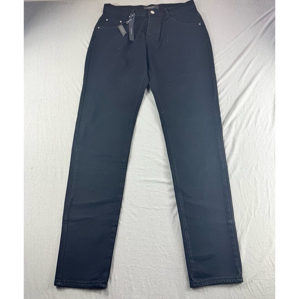 Amiri Skinny Jeans Mens 30x32 Black Button Fly Made in USA Pants Emo Grunge Slim